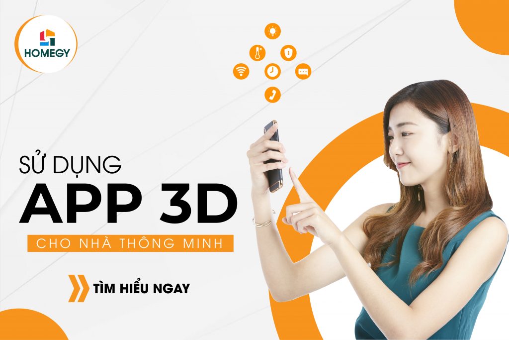 Sử dụng app 3D cho nhà thông minh